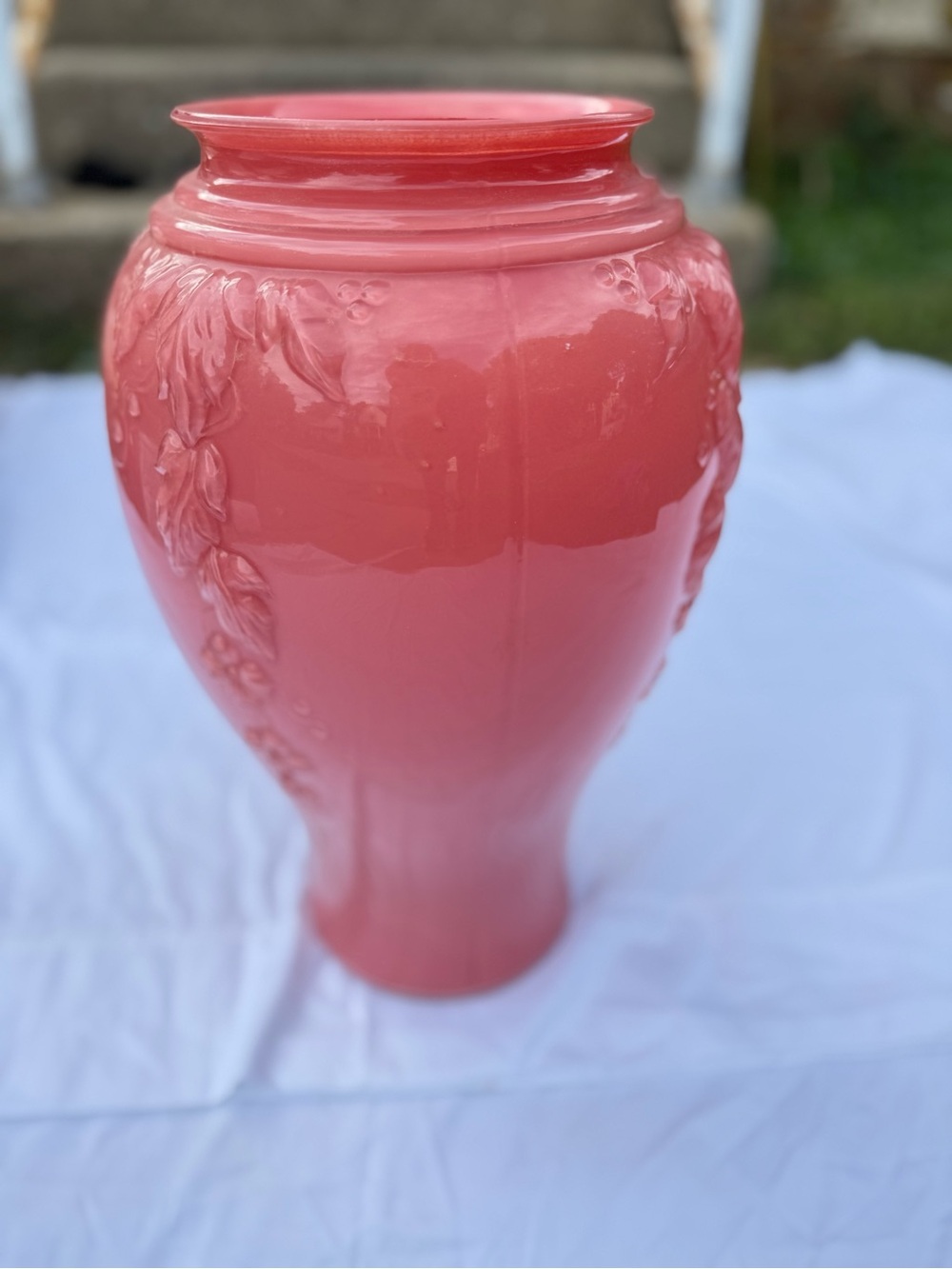 Home Accents Coral-Glazed Ceramic Vase